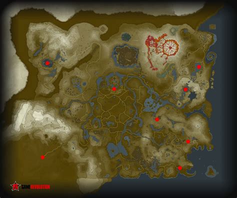 Zelda: Breath of the Wild Village Location Map For Every Town .